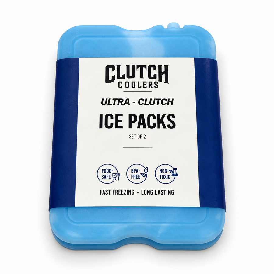 Clutch reusable ice packs for coolers, 2-pack